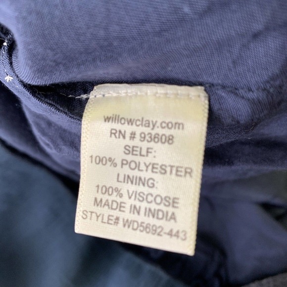 ANTHROPOLOGIE Willow‎ & Clay Boho Festival Beaded Sheer Flowy Blue Grey Sz M - Picture 6 of 9